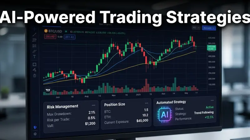 AI-powered trading strategies dashboard with risk management and automation for crypto futures