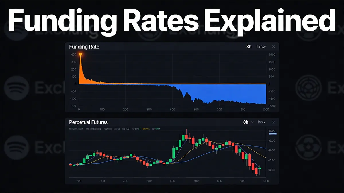Crypto Funding Rate Chart mit extrem positiven Raten vor einer Marktumkehr