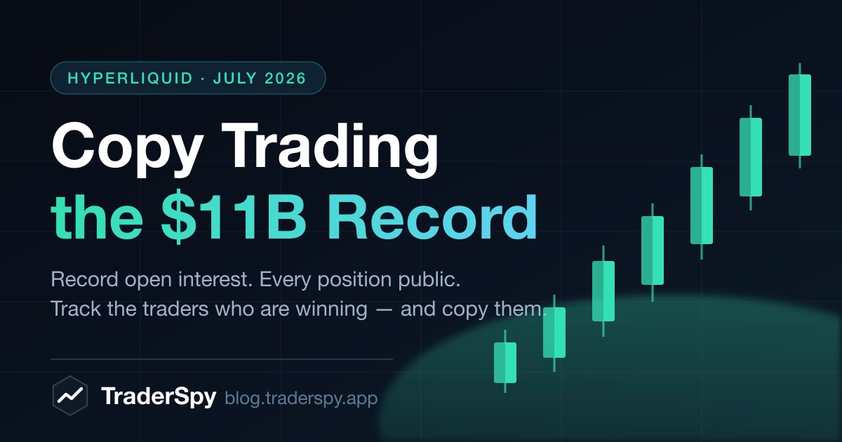 Hyperliquid record open interest with top trader positions in July 2026